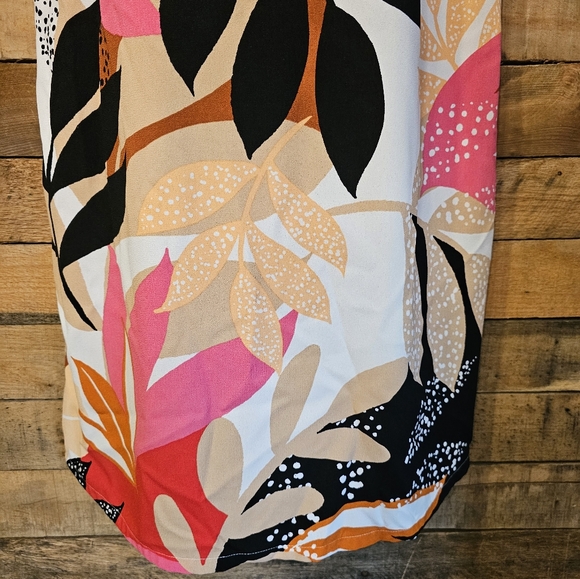 Apt 9 women's tropical floral contemporary print slip on dress size M - Picture 7 of 12